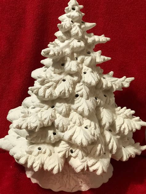 Diy Ready To Paint Ceramic Christmas Trees Ceramic Bisque Xmas Tree Ceramic Frazier Fir