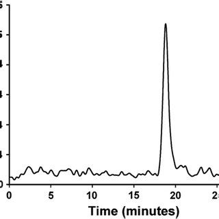 Lc Ms Chromatogram Of Tetrodotoxin Standard Analyzed With A Zic Hilic