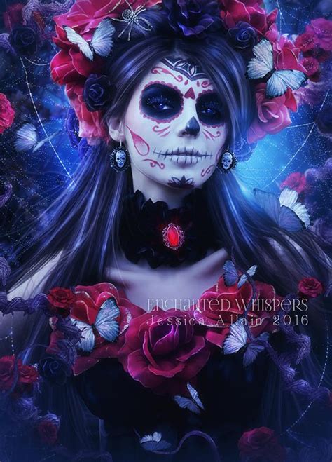 Bella Muerta 3 By EnchantedWhispersArt On DeviantArt Chica Sugar Skull