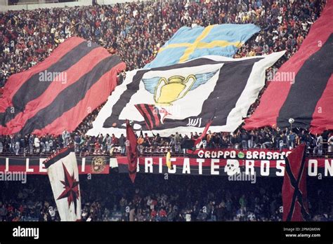Italy ultras season 1989-90 Serie A - in the photo - inter-milan curva ...