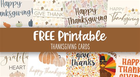 Free Printable Thanksgiving Cards Printabulls Printabulk