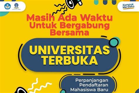 Cara Daftar Universitas Terbuka 2023 Jadwal Pendafataran Registrasi