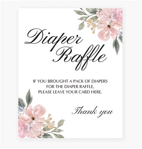 Clip Art Diaper Raffle Clipart Baby Shower Diaper Raffle Sign Free