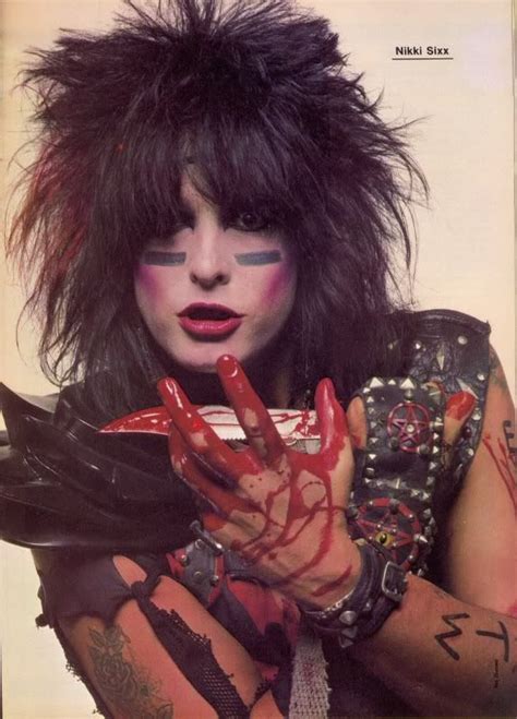 Nikki Sixx 1983 Motley Crue Rock Band