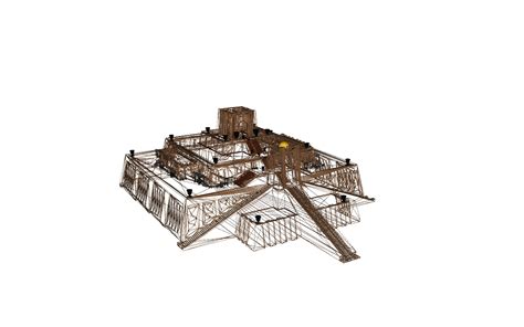 3D Sumerian Ziggurat Ur Model - TurboSquid 1305486