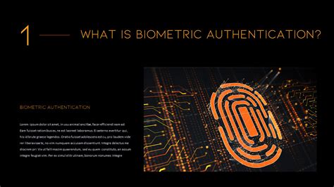 Biometrische Authentifizierung PowerPoint Vorlagen für Präsentation