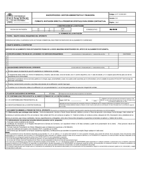 Completable En L Nea Gestin Administrativa Y Financiera Formato Fax