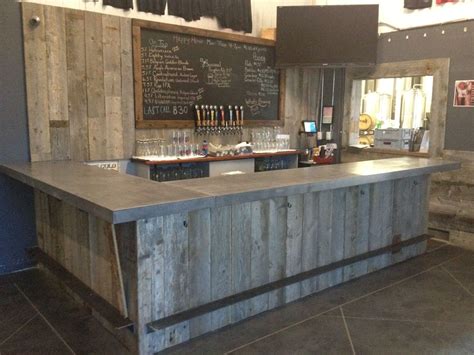 Custom Made Reclaimed Wood Tasting Room Wall Cladding Caulk Boards