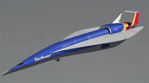 D Ssa Southwest Airlines Turbosquid