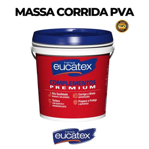 Massa Corrida Pva Premium Interior L Kg Eucatex Shopee Brasil