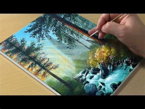 226 Comment peindre une forêt du matin TUTORIEL de peinture