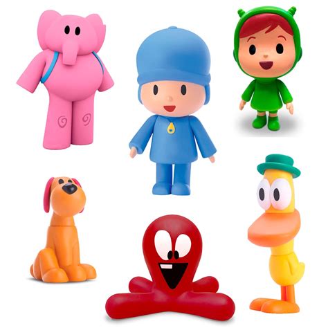 Kit Bonecos Vinil Pocoyo Elly Nina Pato Loula Fred Cardoso Shopee