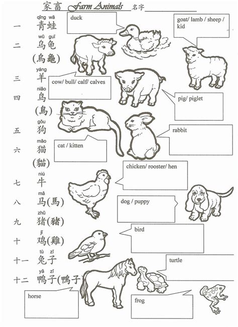 Chinese Worksheets For Primary 1 Pdf