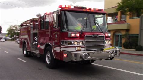 Glendale Fire Dept Bls Engine Reserve Responding Youtube