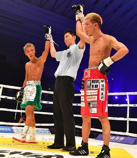 【ボクシング】亀田京之介「思ったより弱かった」中川麦茶「うーん20点」両者決め手欠きドロー ボクシング写真ニュース 日刊スポーツ