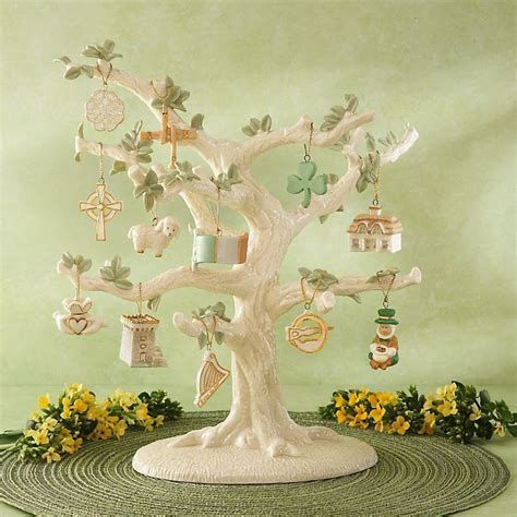 Lenox Luck Of The Irish Miniature Tree Ornaments Set of 12 St Patrick's ...