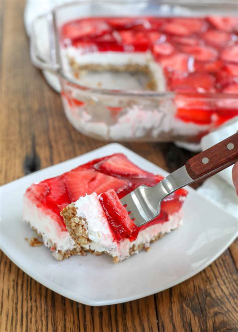 Strawberry Pretzel Salad Barefeet In The Kitchen