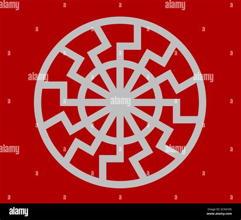 Black Sun Symbol Stock Photo Alamy