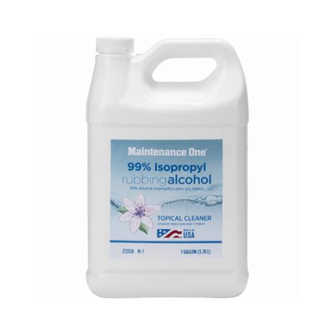 TRUE VALUE MFG COMPANY M7 GL Isopropyl Rubbing Alcohol 99 1 Gallon