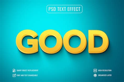 Premium PSD | 3d text effect psd template