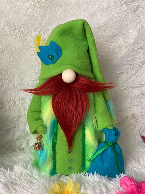 Art Collector Gnome Rainbow Gnome Etsy