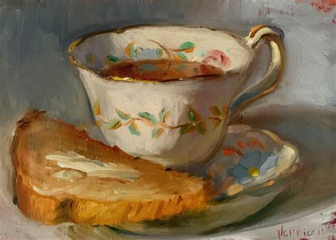 Tea Toast NOAH VERRIER Original Still Life Oil Painting Etsy UK