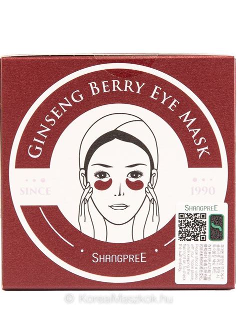 Shangpree Ginseng Berry Eye Mask Revitaliz L Hidrog L Szemmaszk