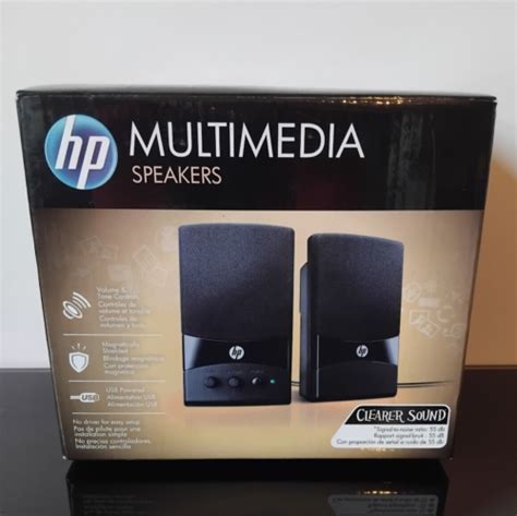 Hp Gl313aa Black Wired Usb Pc Speakers Same Day Dispatch Ebay