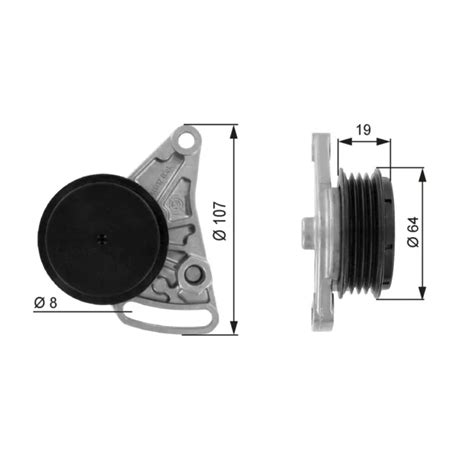 AUX BELT TENSIONER Fits AUDI A6 C4 C5 1 8 95 To 05 Drive V Ribbed