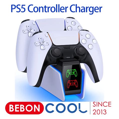 Beboncool For Ps Controller Charging Station For Playstation Rgb Dual