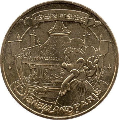 Monnaie De Paris Tourist Token Disneyland Paris Le Carrousel De