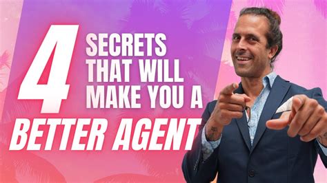 4 Secrets To Becoming An Amazing Real Estate Agent Youtube