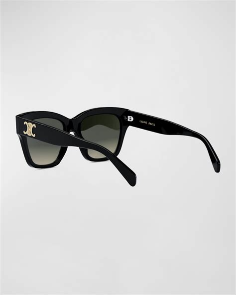 Celine Triomphe Square Acetate Sunglasses Neiman Marcus