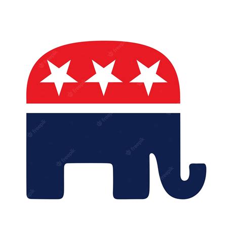 Premium Vector | Republican Party Logo Vector Illustration