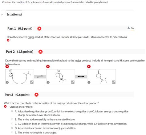 Consider The Reaction Of 2 Cyclopenten 1 One With Chegg