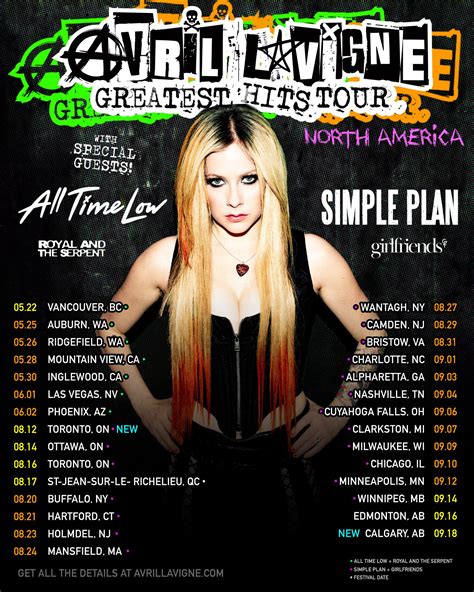 New Dates Added To Avril Lavignes Greatest Hits Tour Due To Popular