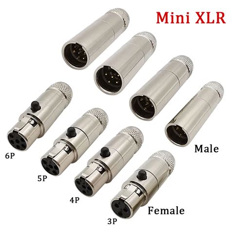 Pcs Metal Mini Xlr Male Female Connector Xlr Pin Plug Jack