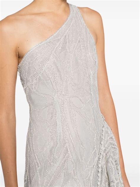 Simkhai Embroidered One Shoulder Gown Farfetch