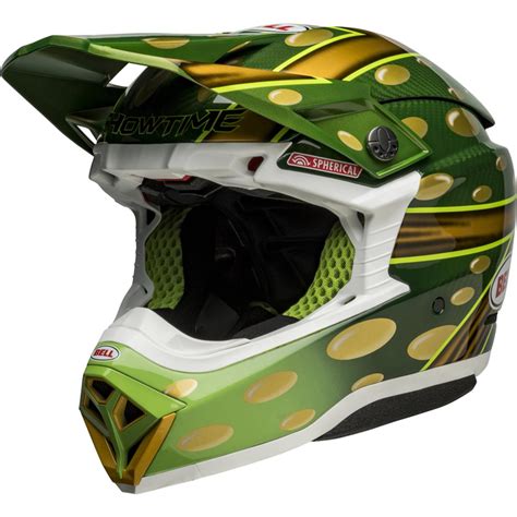 Bell Motocross Helm Moto Spherical Mc Replica Gold Green Maciag