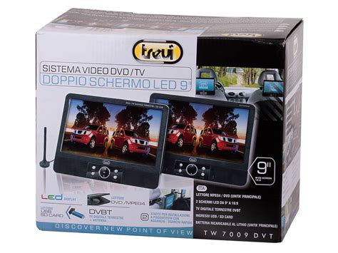 Lettore DVD Portatile Con 2 Display E Decoder Integrato Trevi TW 7009