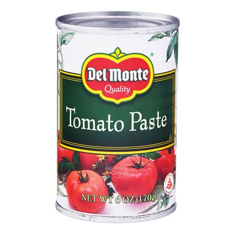 Del Monte 100 Natural Tomato Paste Ntuc Fairprice