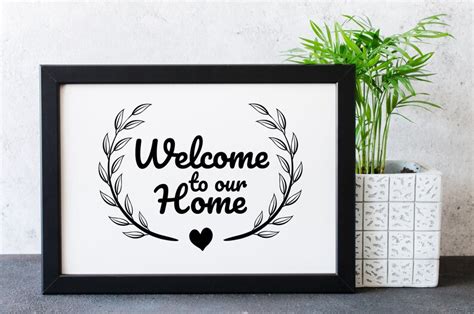 Welkom Svg Welkom Bij Ons Huis Svg Welcome Cut File Welcome Etsy België