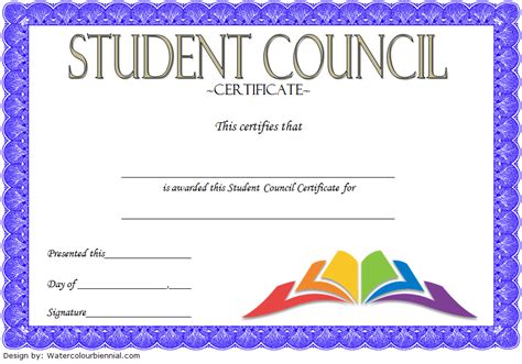 Student Council Award Certificate Template Free 3 Student Leadership