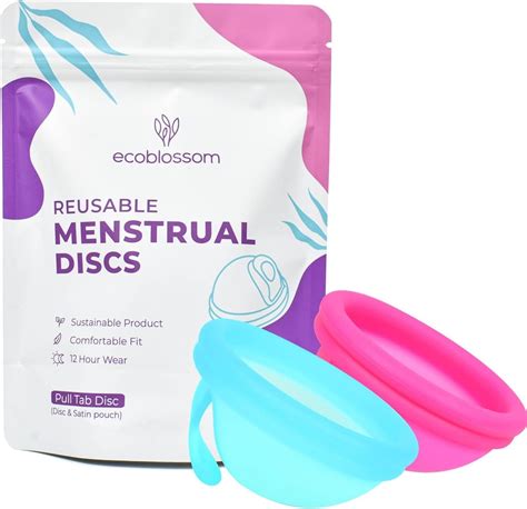 Ecoblossom Reusable Menstrual Disc Menstrual Cup Soft Period Disc For Women Designed With