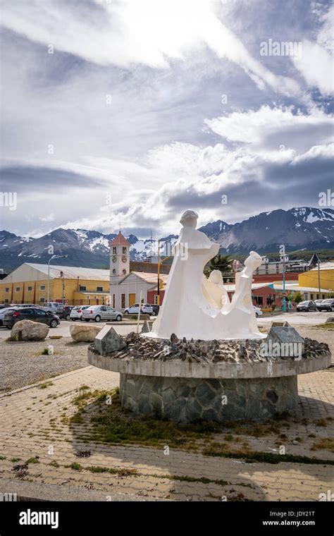 Ushuaia City View In Patagonia Ushuaia Tierra Del Fuego Argentina