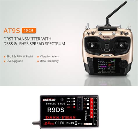 Buy RadioLink AT9S 2 4GHz 10CH Remote Control System Transmitter Mode2