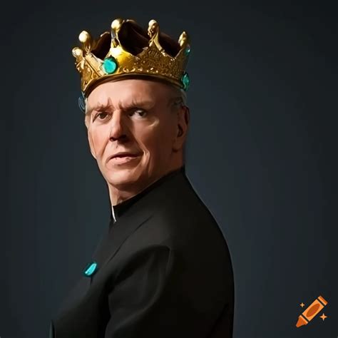 Realistic Portrait Of An Elderly Man With A Golden Crown On Craiyon