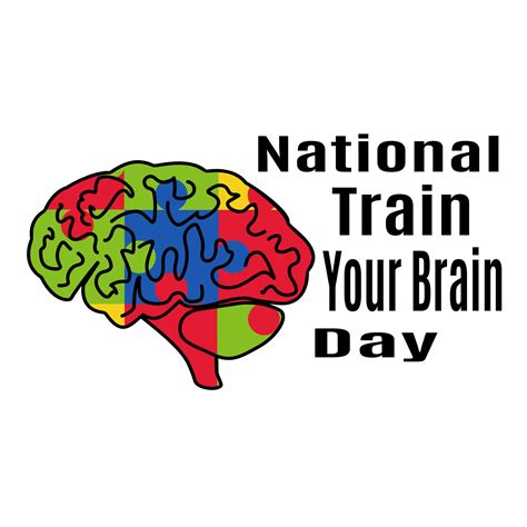 National Train Your Brain Day Idea For Poster Banner Flyer Or