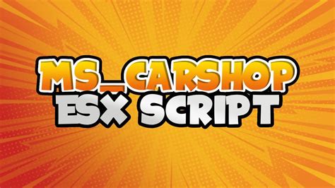 Ms Carshop Advandced Vehicleshop Script FiveM ESX Script YouTube