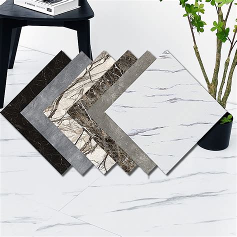 45cm X 45cm Vinyl Tiles Floor Sticker Self Adhesive Laminate Pvc Marble Design Home Room Decor